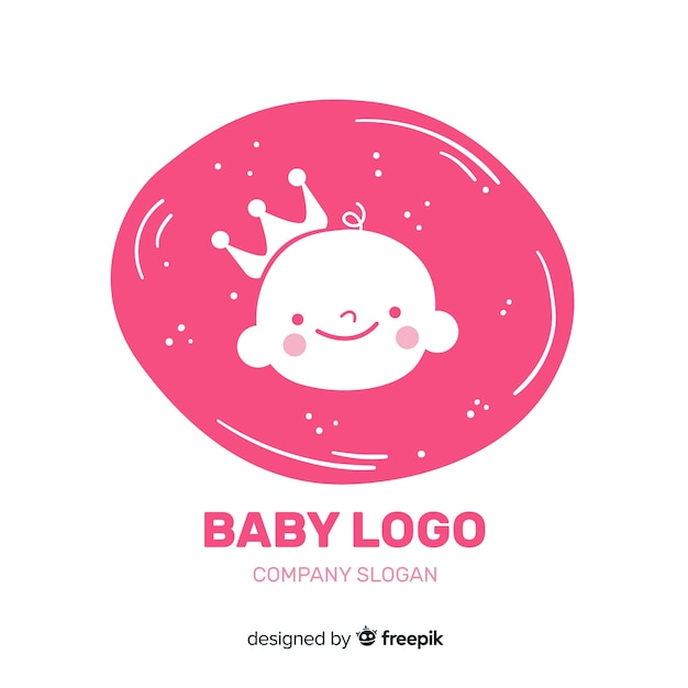 Download Free Vector | Baby logo template