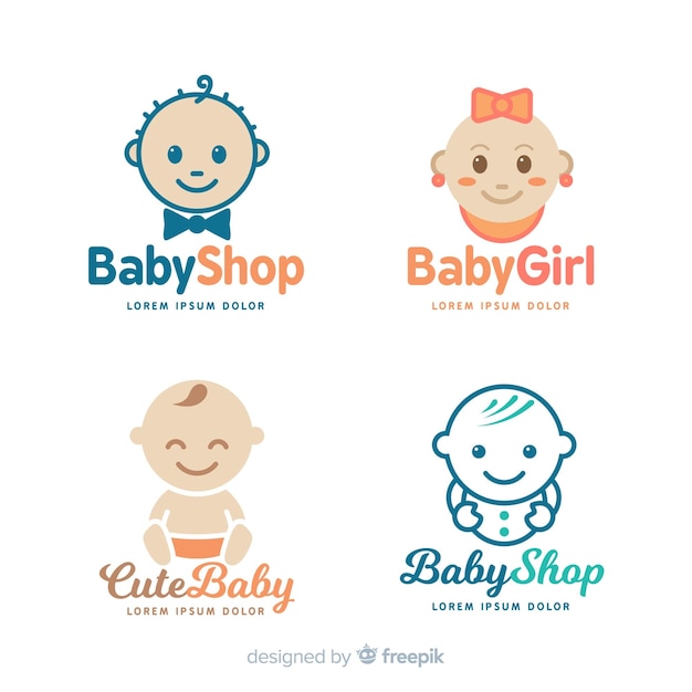 Download Free Baby Logo Template Free Vector Use our free logo maker to create a logo and build your brand. Put your logo on business cards, promotional products, or your website for brand visibility.