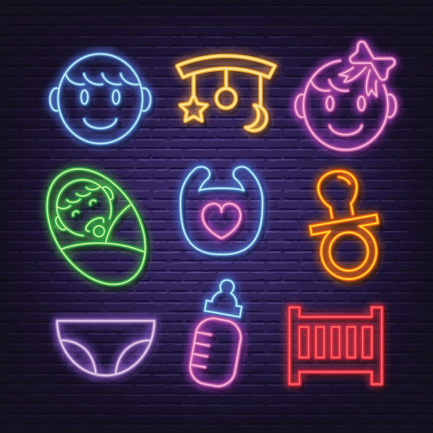 neon icons