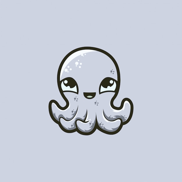 Baby octopus logo ready to use Vector | Premium Download