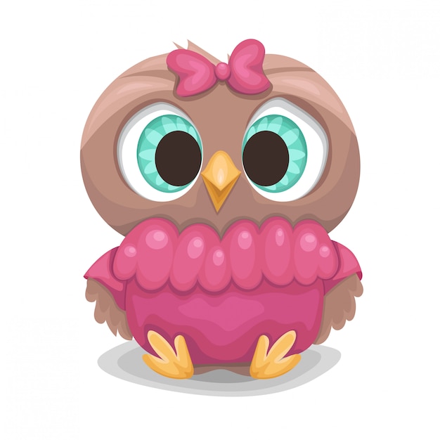 Download Baby owl Vector | Premium Download