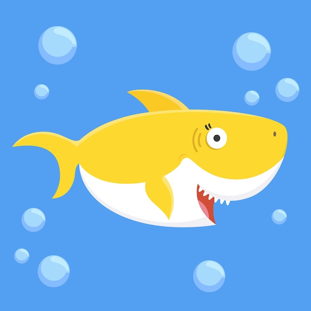 Download Baby shark concept | Free Vector