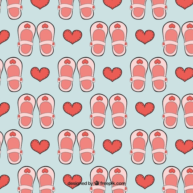Download Baby shoes pattern | Free Vector