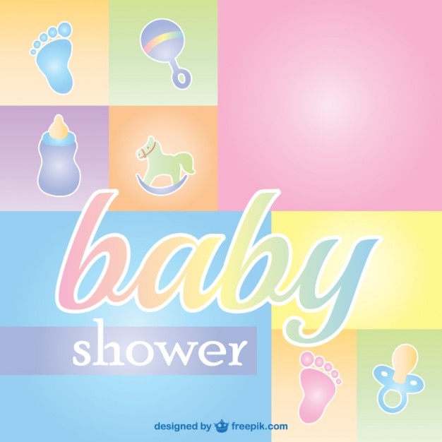 Free Vector | Baby shower greeting card