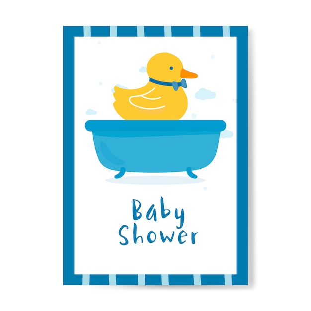 Download Baby shower invitation card design | Free Vector