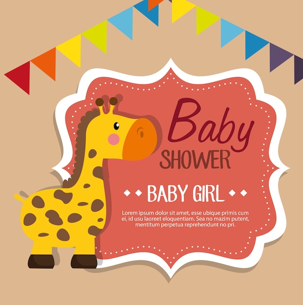 Download Premium Vector | Baby shower invitation card vector illustration design