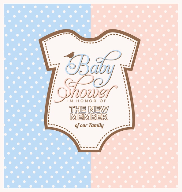 Download Free Vector | Baby shower invitation design