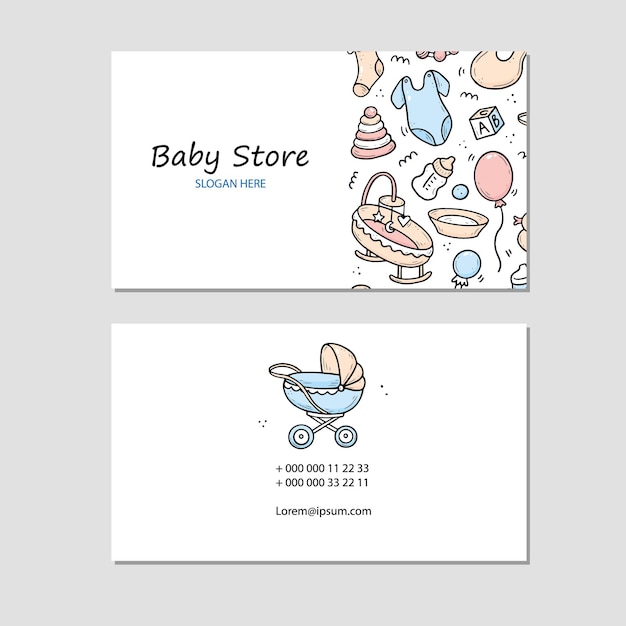  Baby store business card template