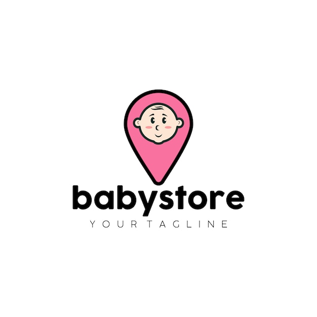 Premium Vector | Baby store logo