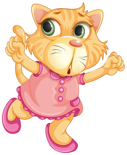 A baby tiger character | Free Vector
