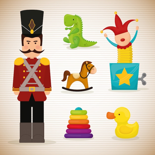 Premium Vector | Baby toys design.