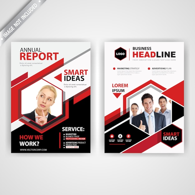 back and font red polygonal flyer Free Vector back and font red polygonal flyer Free Vector