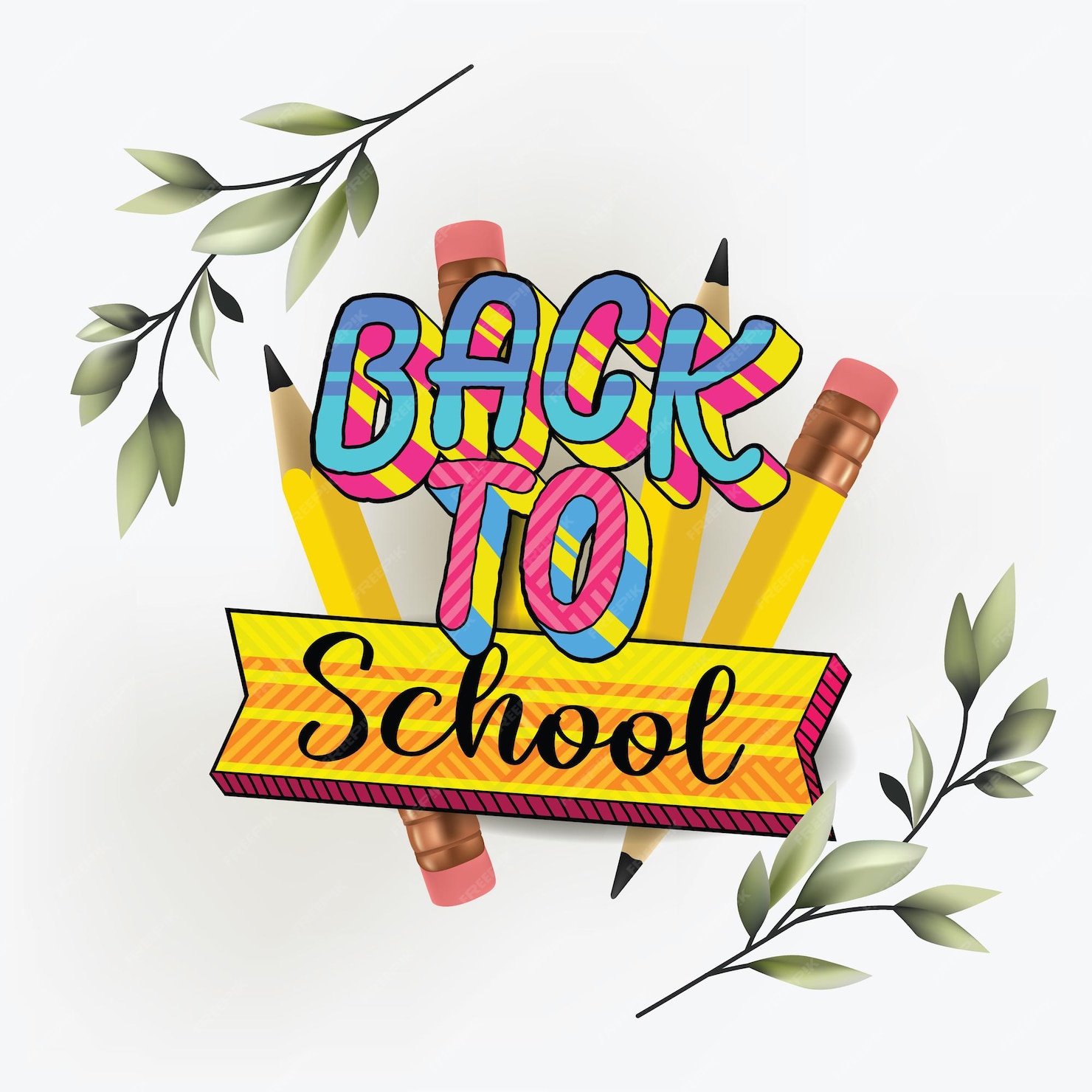 Premium Vector | Back to school background template