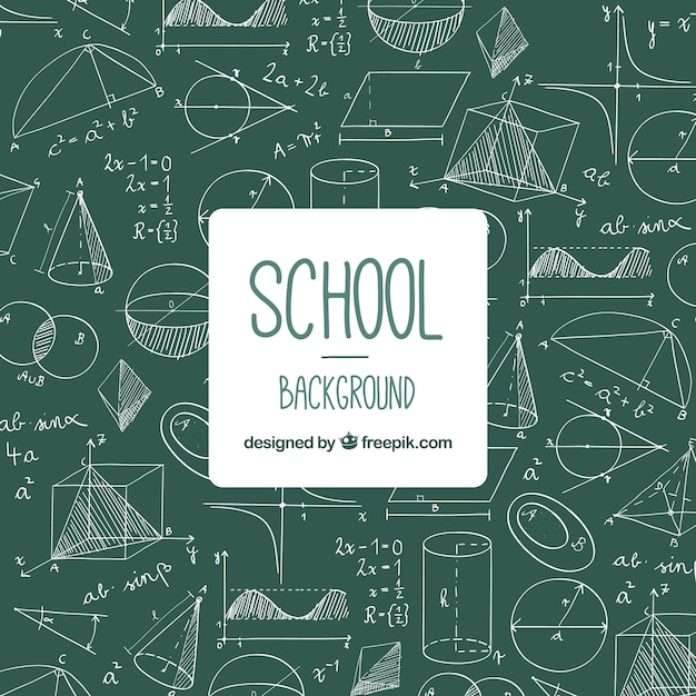 Back to school background with blackboard Free Vector