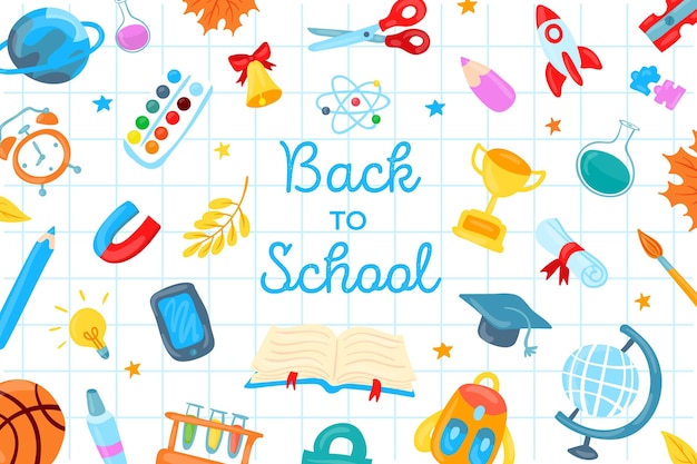 Free Vector Back To School Background