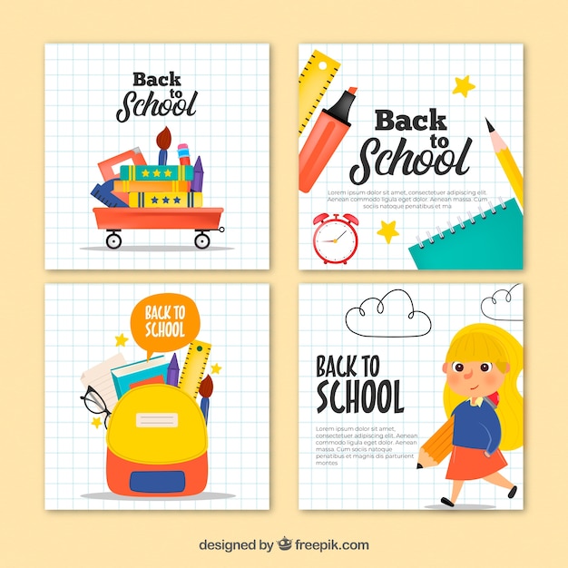 Back To School Cards Printable Free