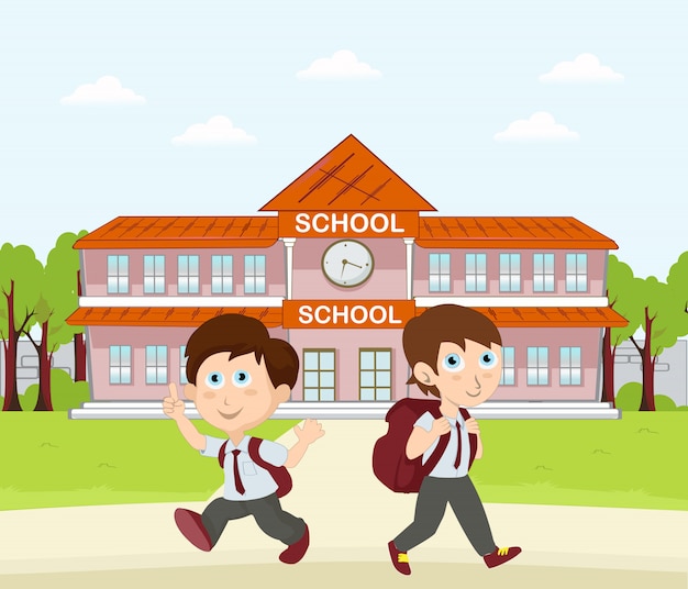 Premium Vector | Back to school go home after new normal flat design