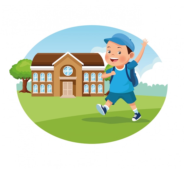 Free Vector | Back to school kids cartoon