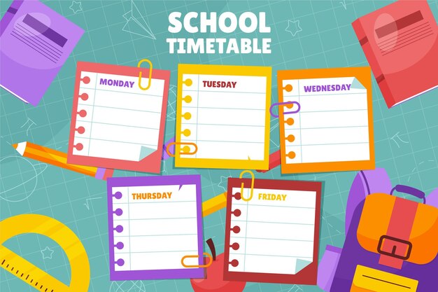 Need A Form For Time Table Mondays To Fridays | Example Calendar Printable