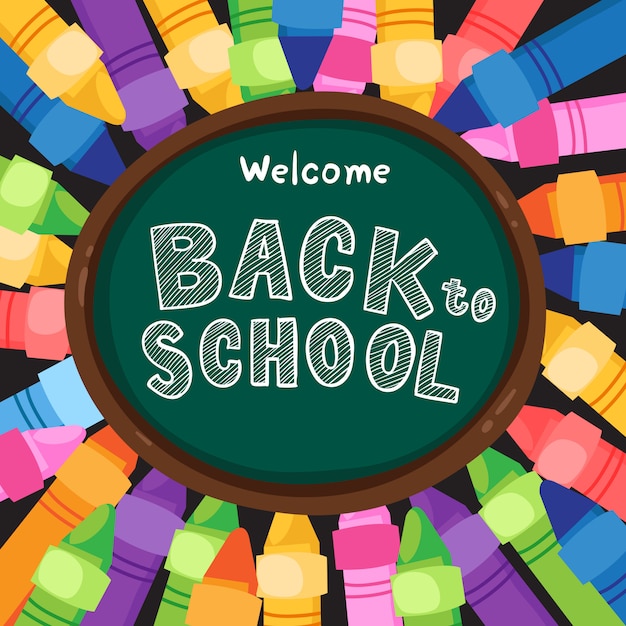 Premium Vector | Back to school vector design