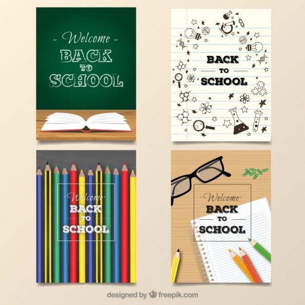 Free Vector Back to school vouchers