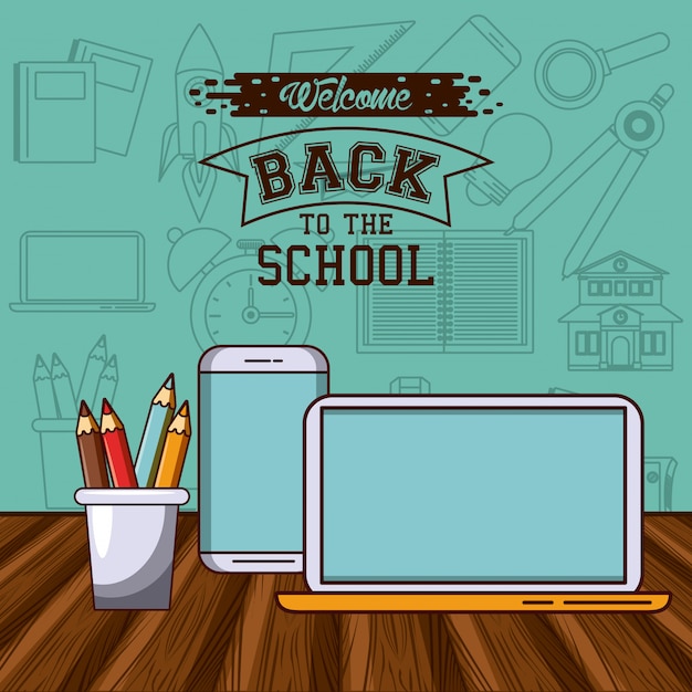 Back to school Free Vector