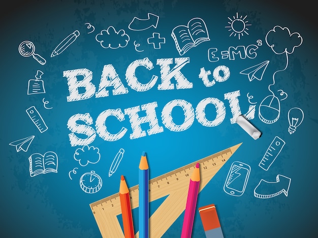 Download Vector Back To School Background Vectorpicker