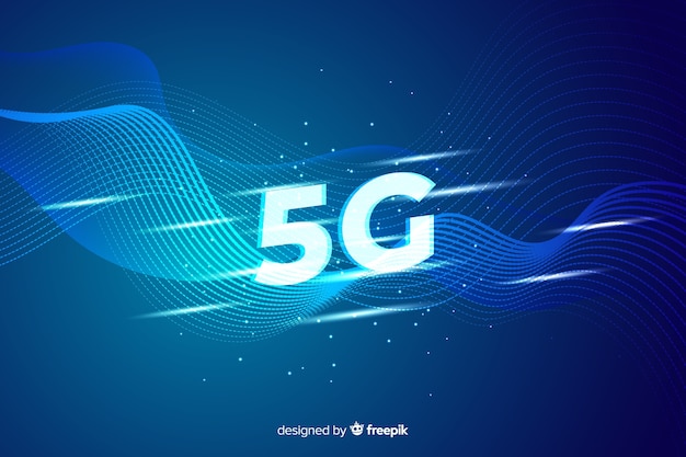 Free Vector | Background 5g concept