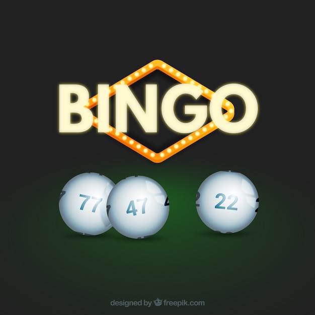 Free Vector | Background of bingo with white balls