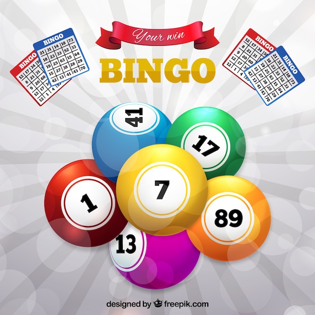 Free Vector | Background of colorful bingo balls