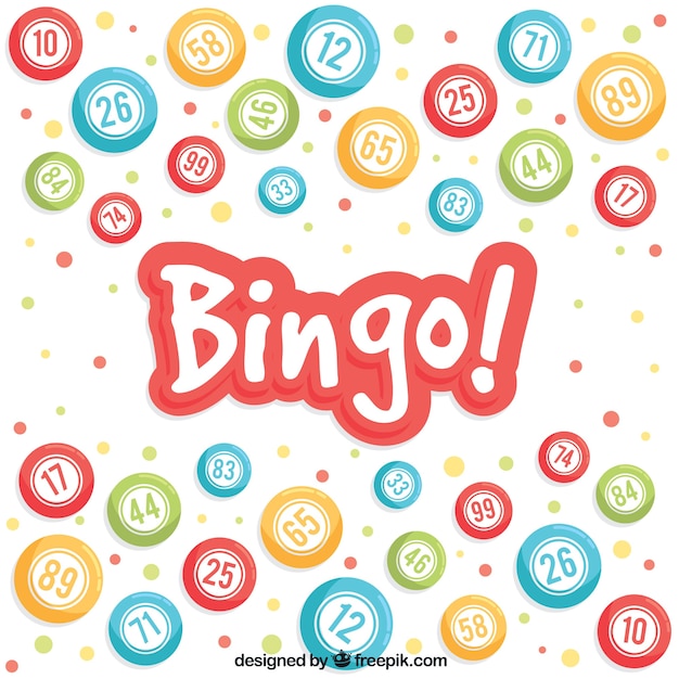 Free Vector | Background of colorful bingo balls