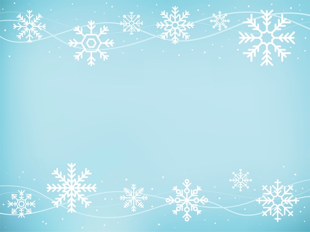 Free Vector | Background of cute snowflakes