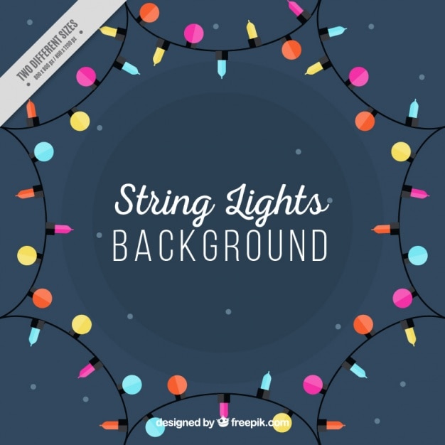Background of decorative lights | Free Vector