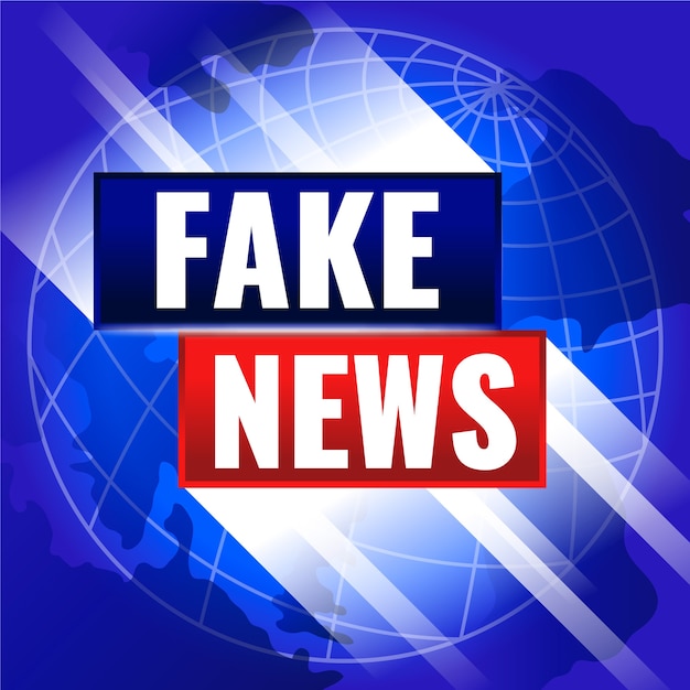 Free Vector | Background design fake news