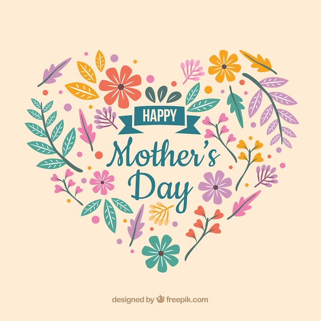 Free Vector Background happy mother's day