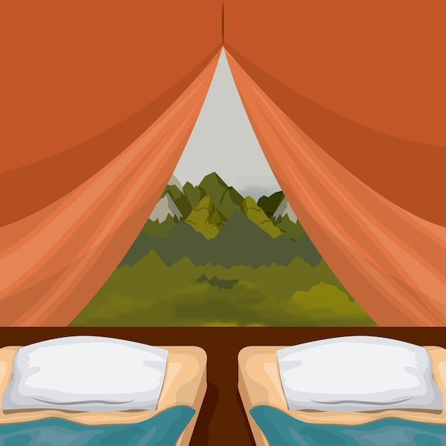 Free Free 137 Camping Tent Svg SVG PNG EPS DXF File