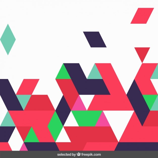 Download Free Vector | Background made with geometrical shapes