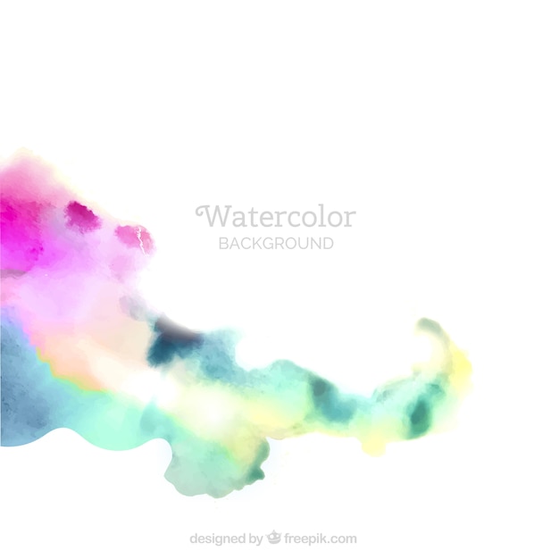 Background of abstract colorful shape in
watercolor style
