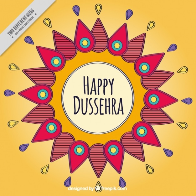 Background of happy dussehra mandala - Stock Image - Everypixel