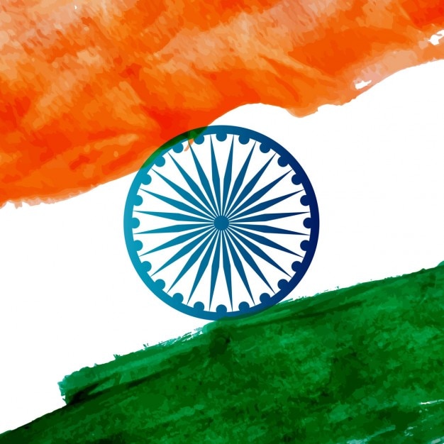 Background of indian flag in watercolor style Vector | Free Download