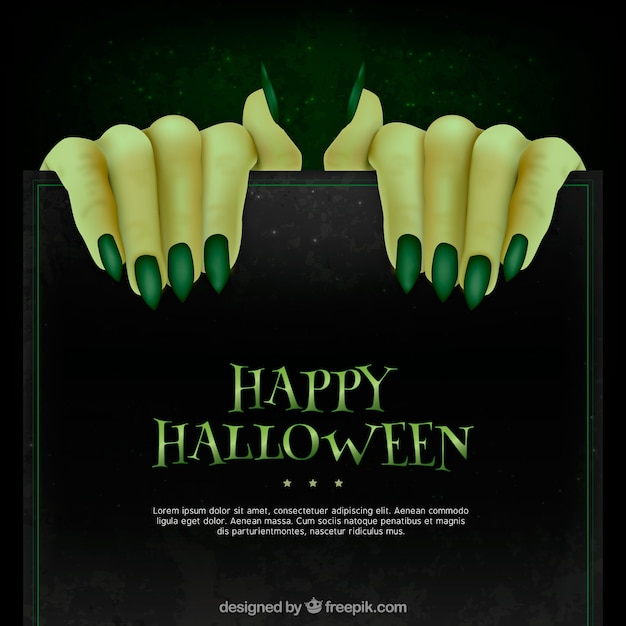 Download Background of monster hands with green nails Vector | Free ...
