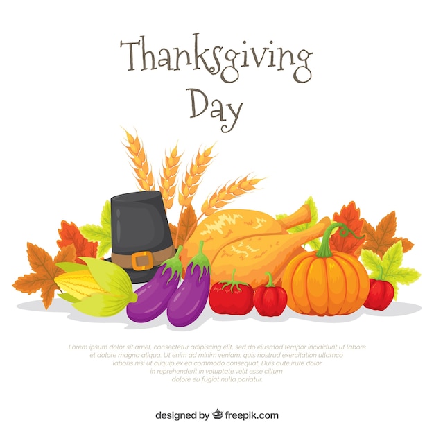 Background of natural elements of thanksgiving\
celebration