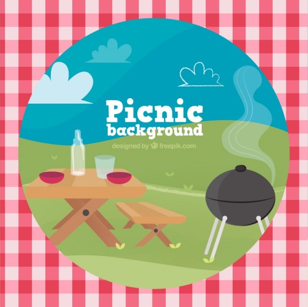 Background of picnic scene