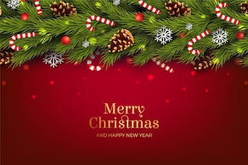 Free Vector | Background realistic christmas tinsel