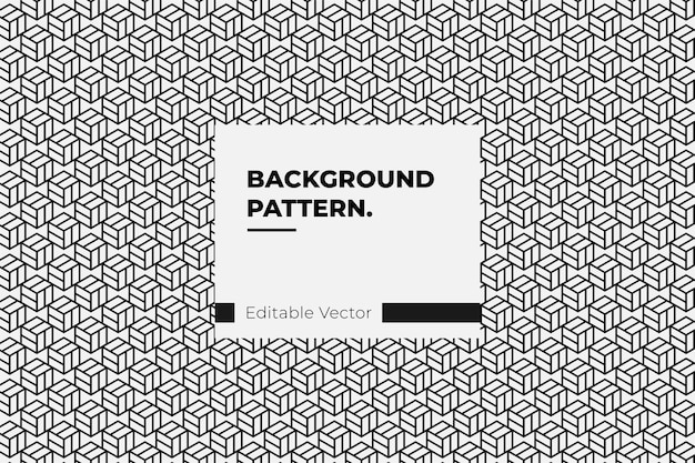 Premium Vector Background Seamless Pattern 3d Cube Geometric