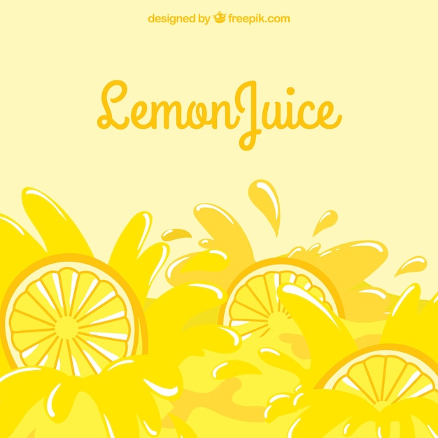 Premium Vector | Background of tasty lemonade