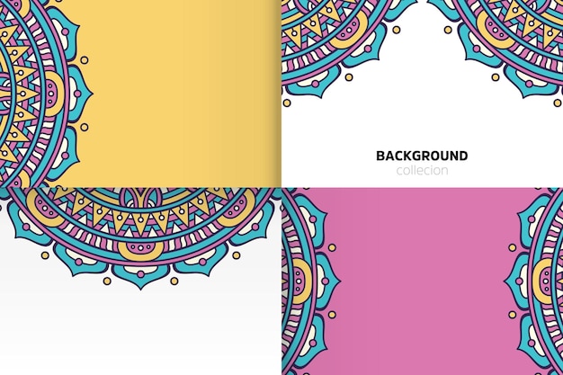 Premium Vector | Background template in ethnic style