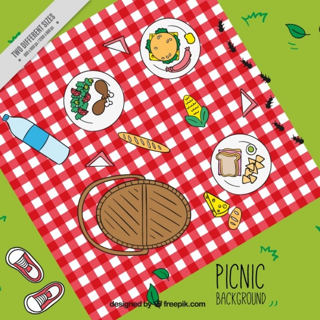 Background themed picnic