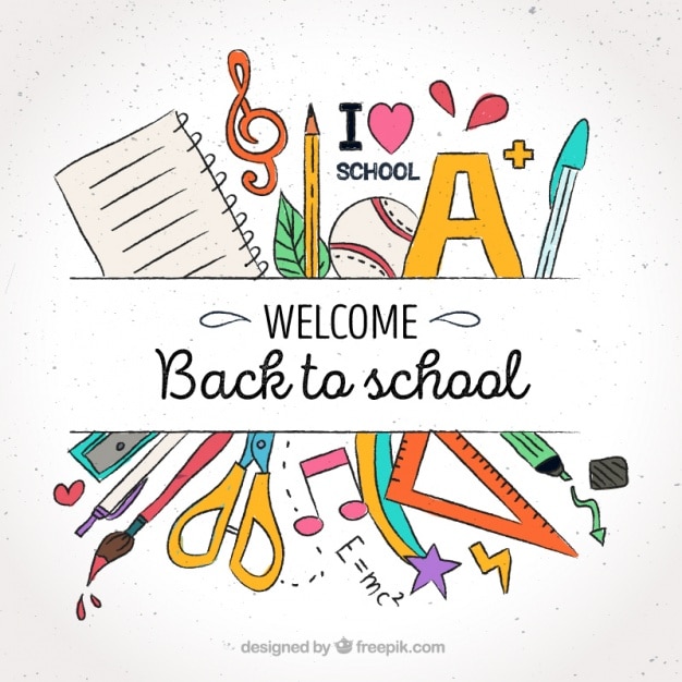 Background welcome to school Vector | Free Download