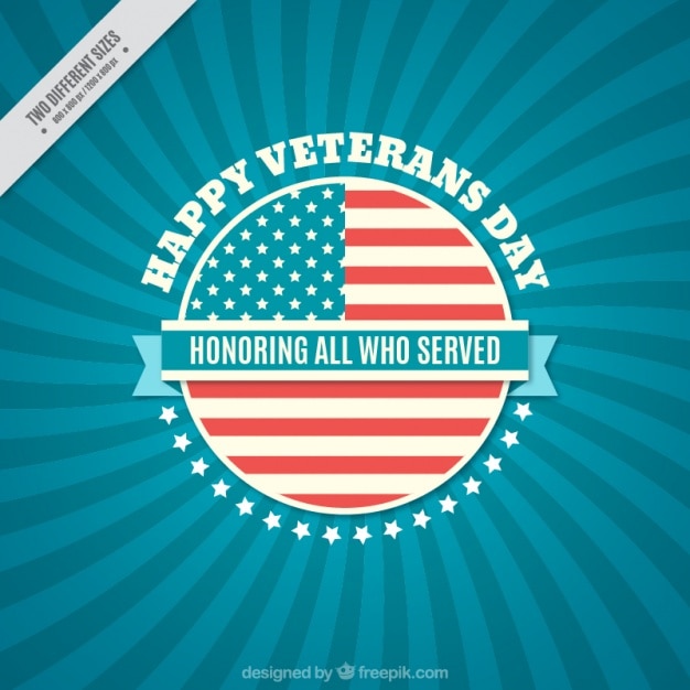 Background with blue lines for veterans
day